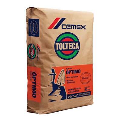 Mortero por bulto de 50 kilogramos