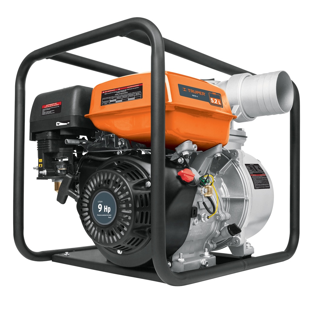 Motobomba de gasolina de  2" y 7 hp