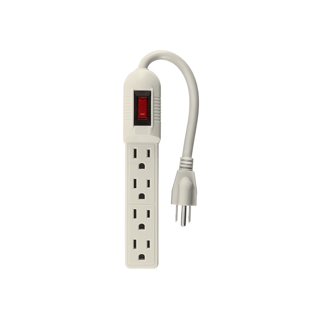 Multicontacto 16 awg con 4 entradas uso domestico