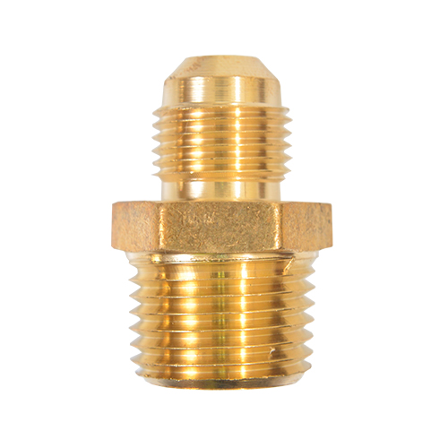 Niple latón tipo terminal para gas de 1/4" x 1/4"