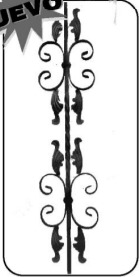 Panel vertical de 19 x 90 cm con 4 bigotes