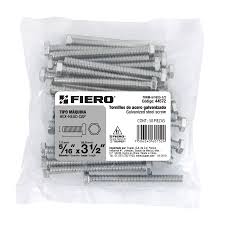 Paquete de 10 tornillos cabeza hexagonal 5/16" x 3 1/2"