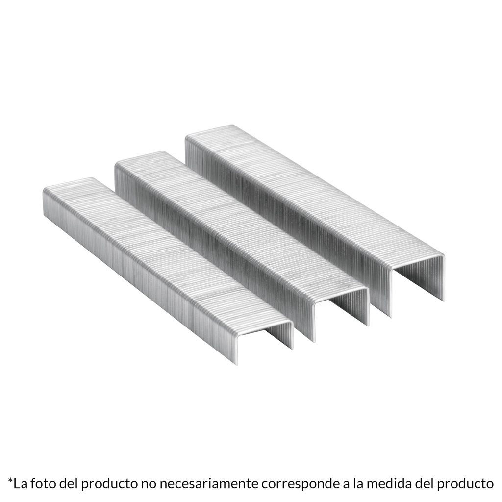 Paquete de 1000 grapas de 3/8" corona 11.3 mm