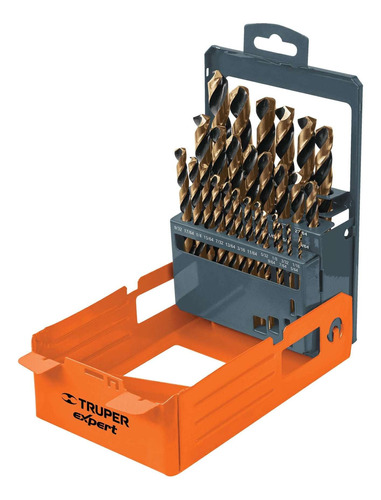 Paquete de 29 brocas para metal en estuche