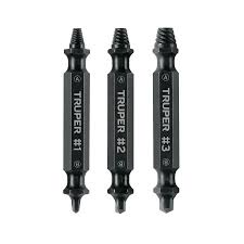 Paquete de 3 puntas extractoras de tornillo