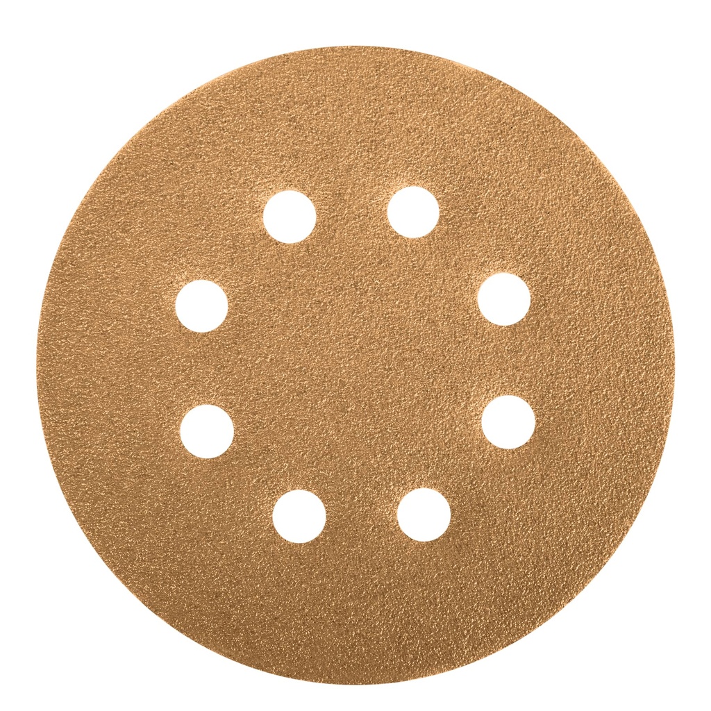 Paquete de 5 discos de lija con respaldo de fijación grano 40 de 5"