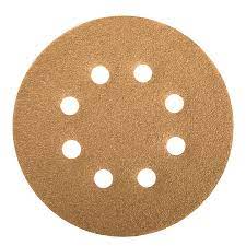 Paquete de 5 discos de lija con respaldo de fijación grano 60 de 5"