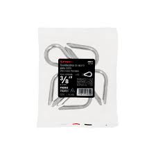 Paquete de 5 guardacabos para cable de acero de 3/8"
