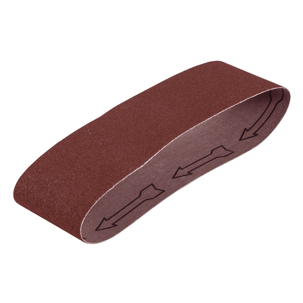 Paquete de 5 lijas de banda 3" x 21" para madera grano 80