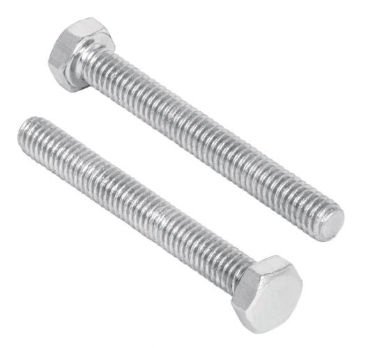 Paquete de 5 tornillos cabeza hexagonal 1/2" x 4"