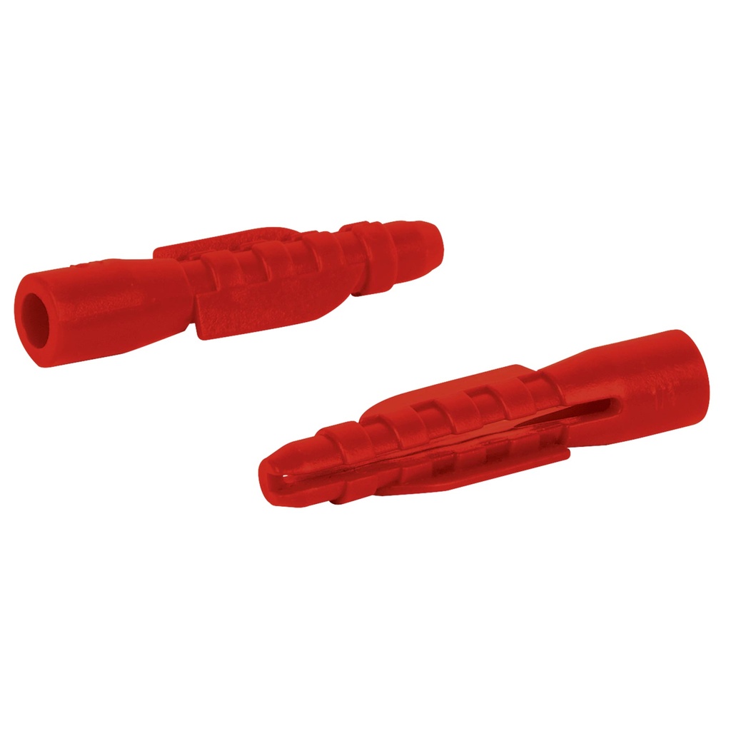 Paquete de 50 taquetes de plástico de 1/4"