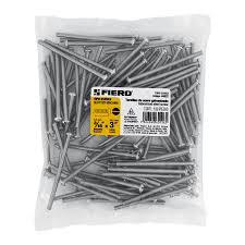 Paquete de 50 tornillos cabeza de gota 3/16" x 3"