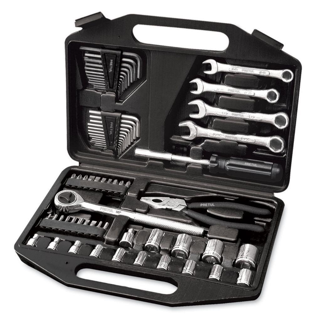 Paquete de 66 herramientas de 1/4" y 3/8" para mecanico