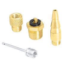 Par de 2 valvulas inflador y adaptador