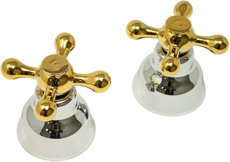 Par de maneral viena bronce y cromo 11297