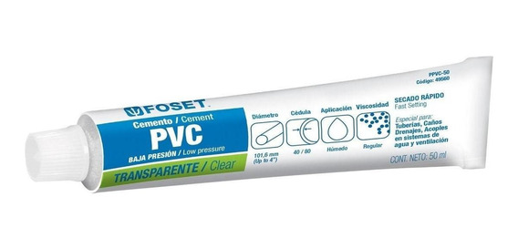 Pegamento para pvc de 50 ml