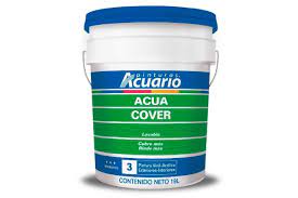 Pintura de 3 años acuacover color blanco de 19 lts