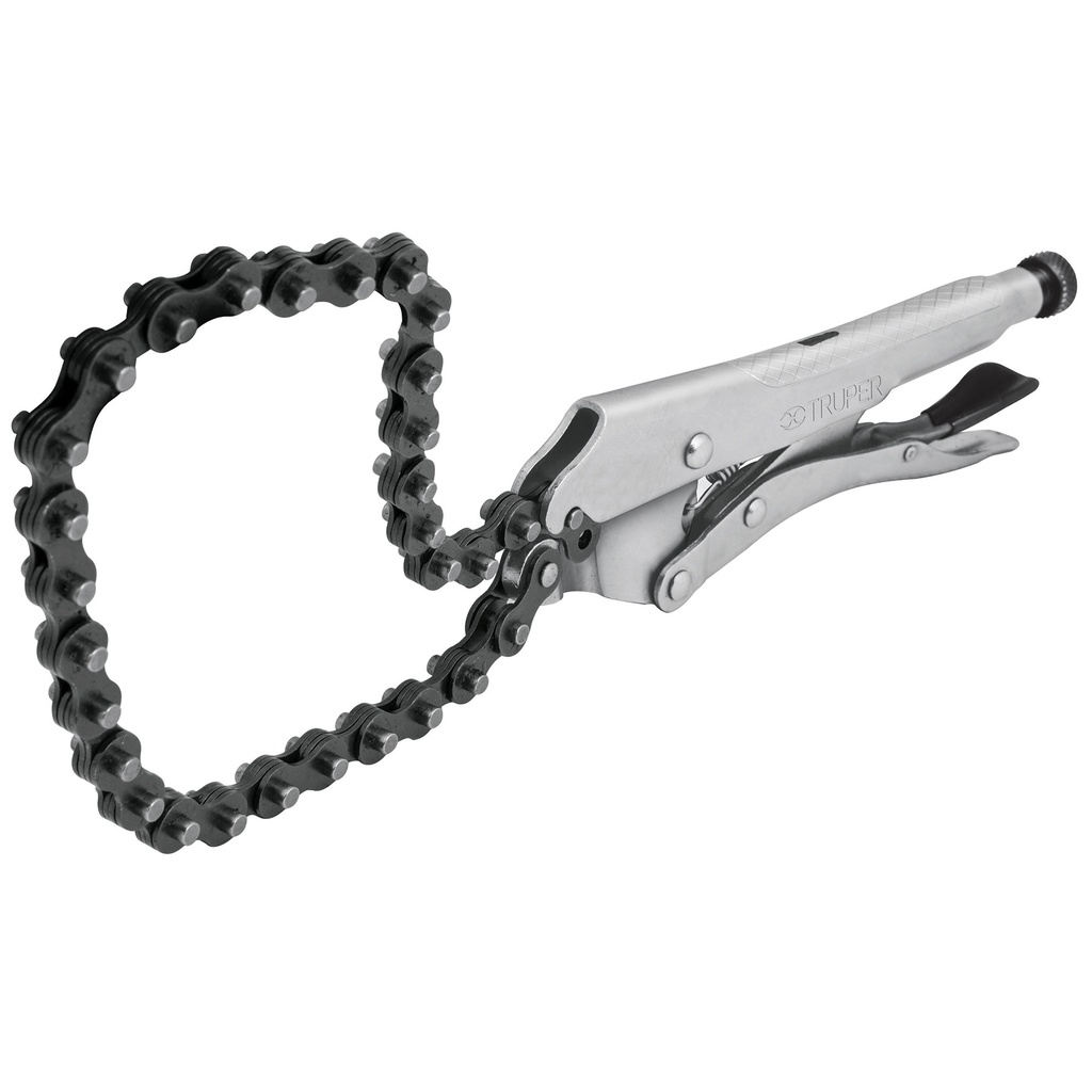 Pinza de presion con cadena de 8"