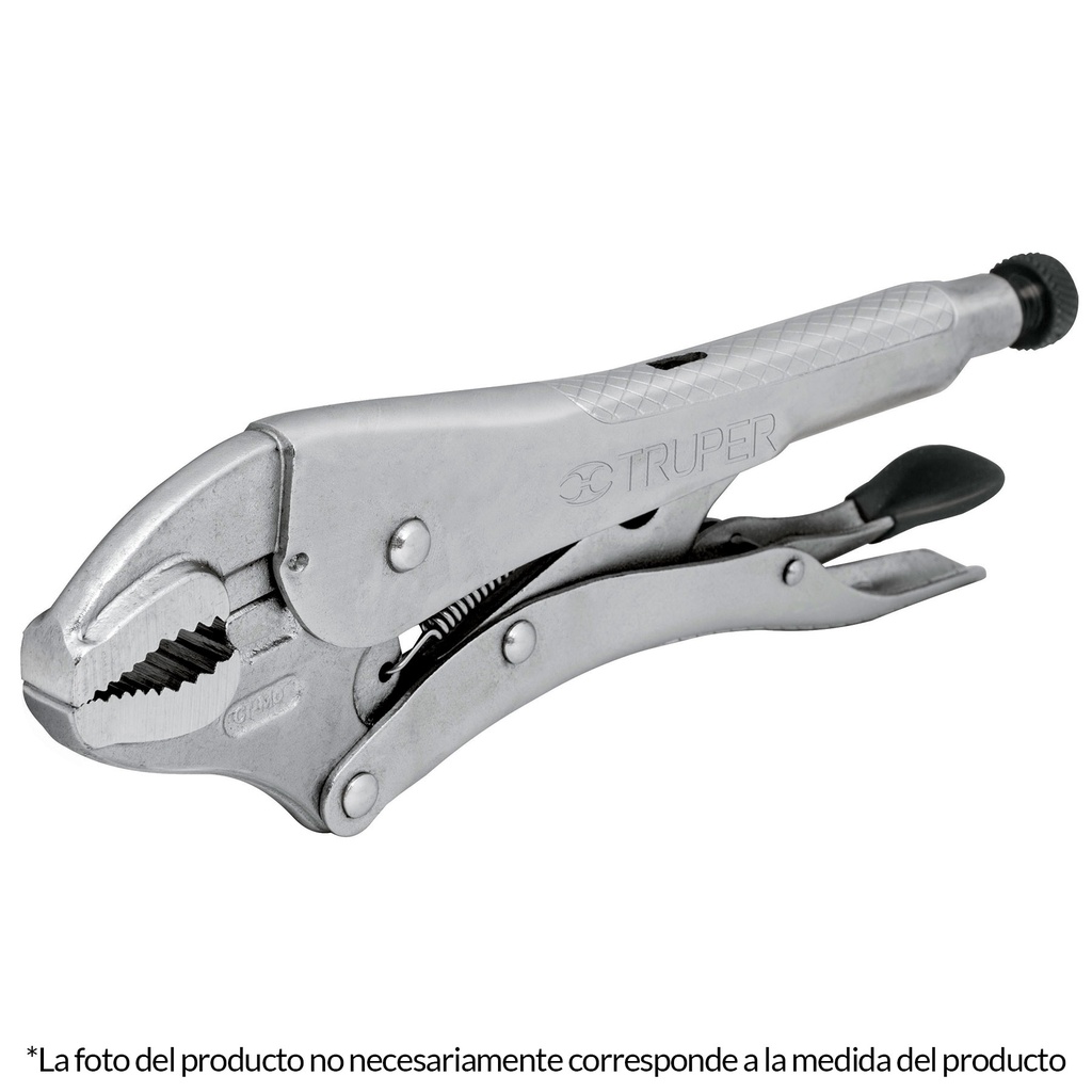 Pinza de presion mordaza curva de 10"