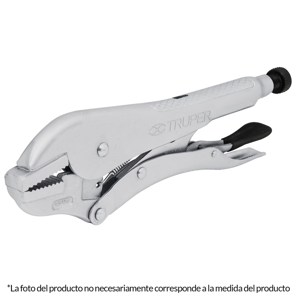 Pinza de presion mordaza recta de 7"