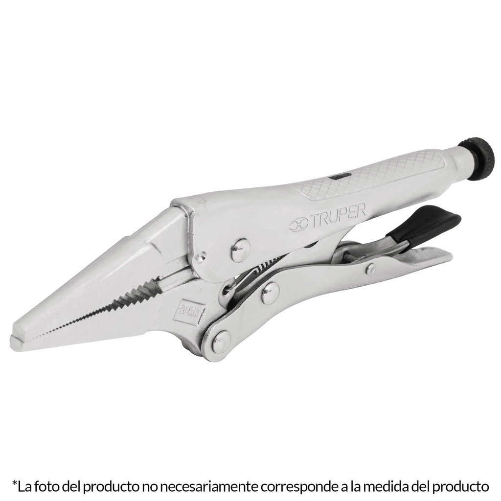 Pinza de presion punta larga de 9"