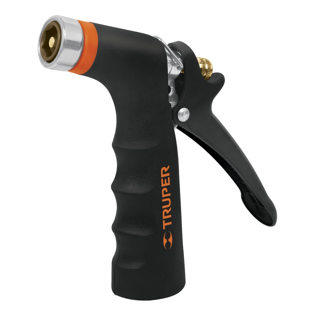 Pistola para riego metálica de 2 funciones sin boquilla con recubrimiento