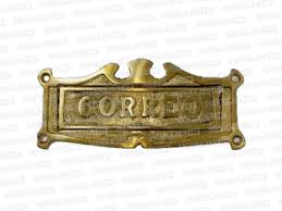 Placa para buzon bronce de 19 cm