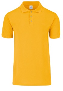 Playera para caballero amarilla tipo polo talla chica