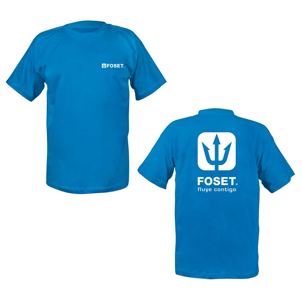 Playera para caballero azul foset talla extra grande