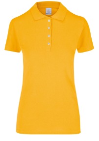 Playera para dama amarilla tipo polo talla chica
