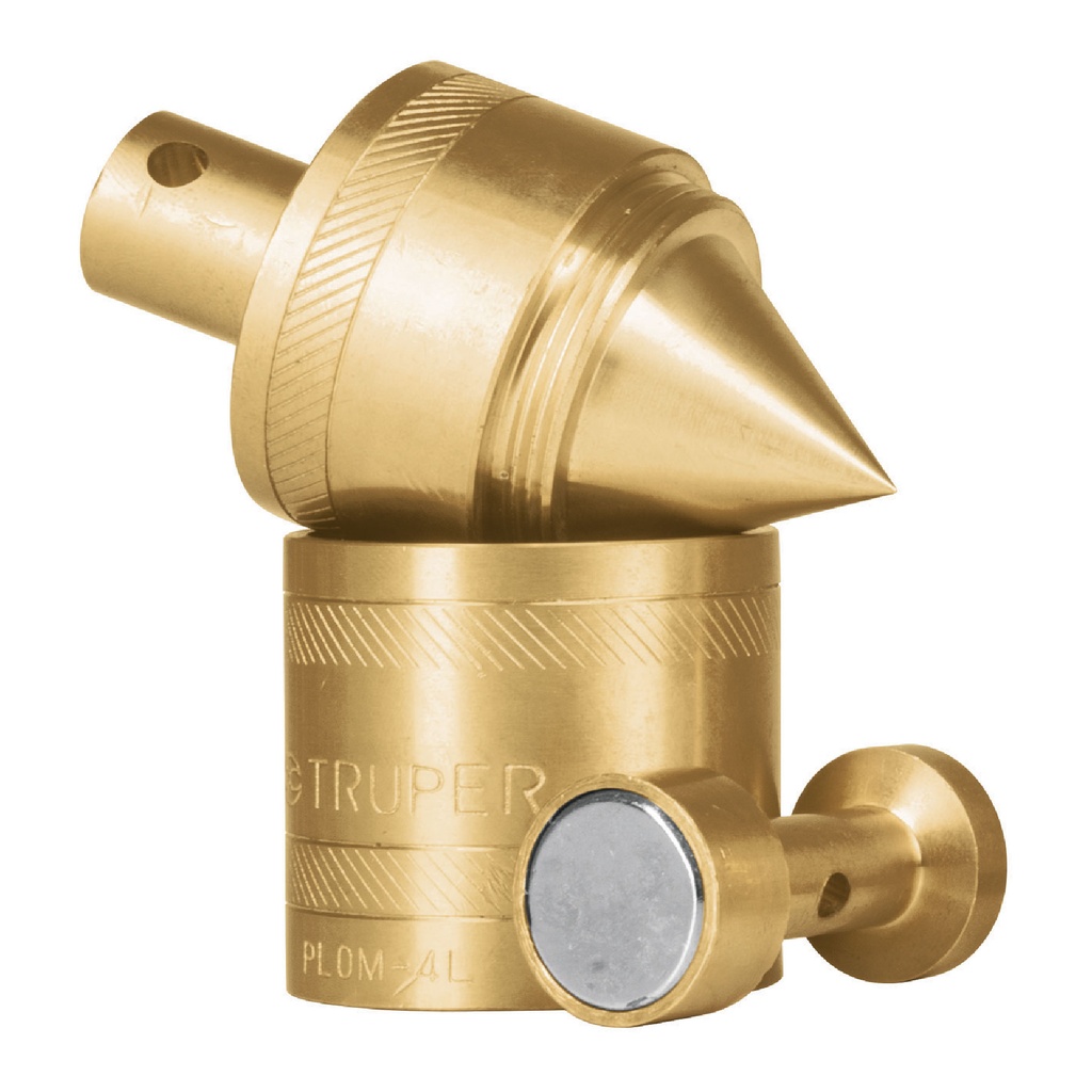 Plomada de latón de 24 oz con centro y guia magnetica