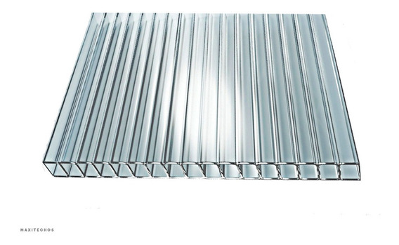 Policarbonato 6mm cristal de 2.10 x 3.05 mts