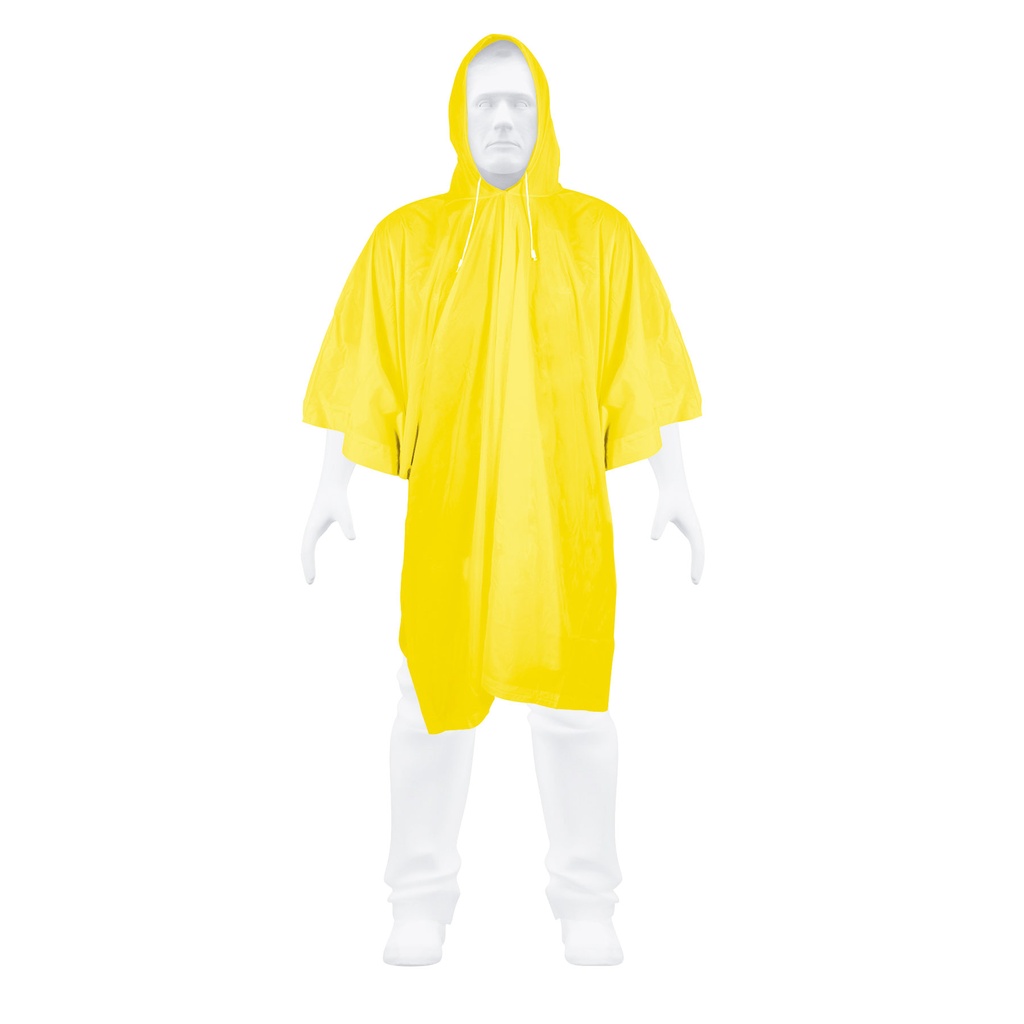 Poncho impermeable unitalla de PVC grueso
