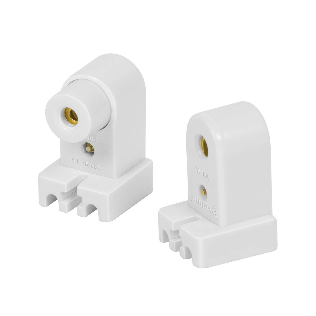 Portalamparas para tubo led y fluorecente base fa8