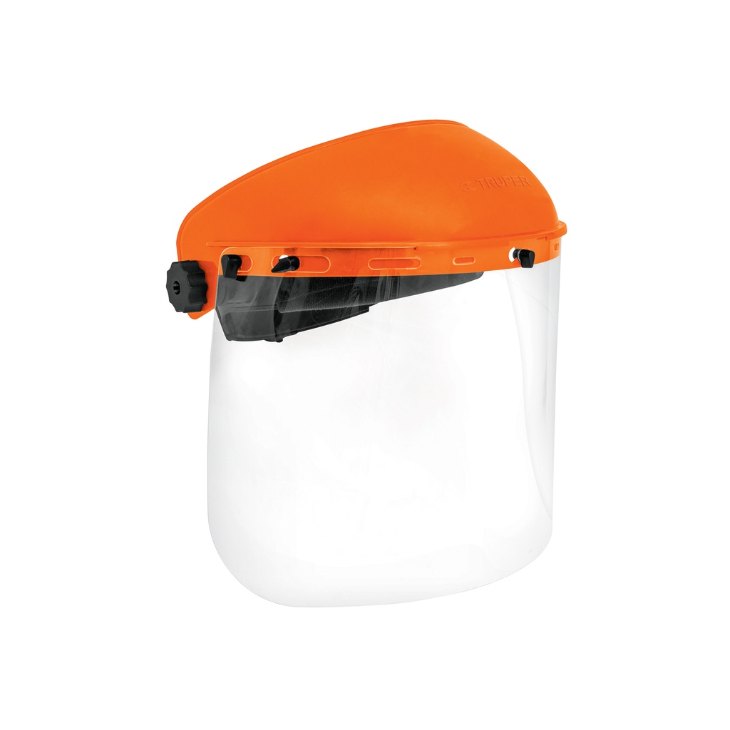 Protector facial con matraca ajustable