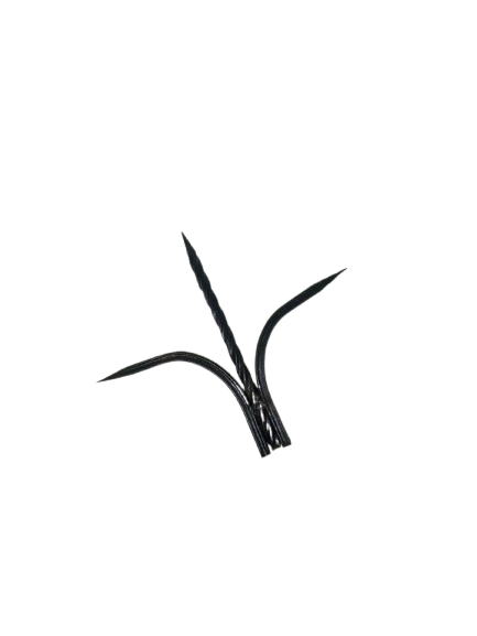 Punta flor cuadrado torcido 1/2" x 28 cm