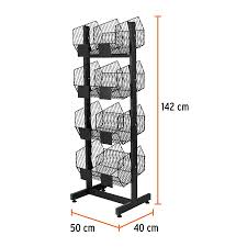 Rack botadero metálico de 4 niveles