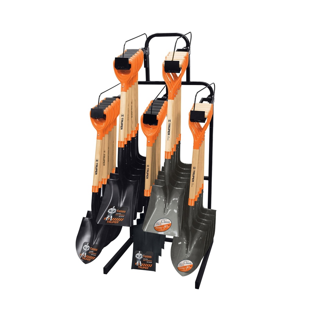 Rack para palas con mango "y" de pared para 30 palas