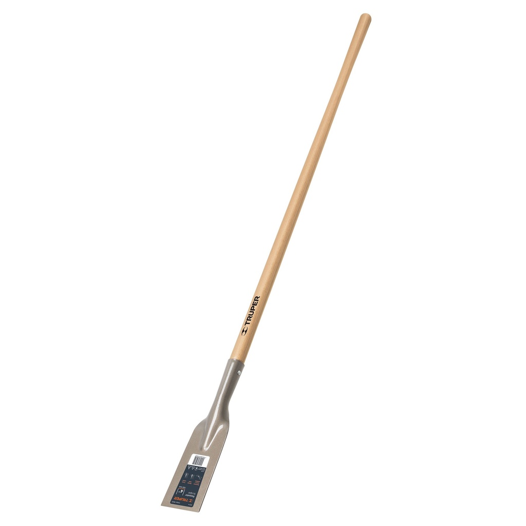 Raspador de 4" con mango de madera  de 54"