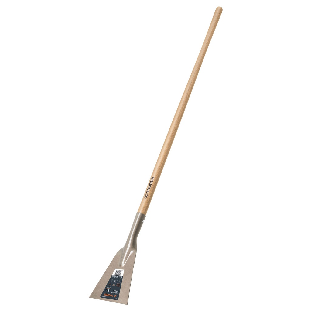 Raspador de 7" con mango de madera de 54"