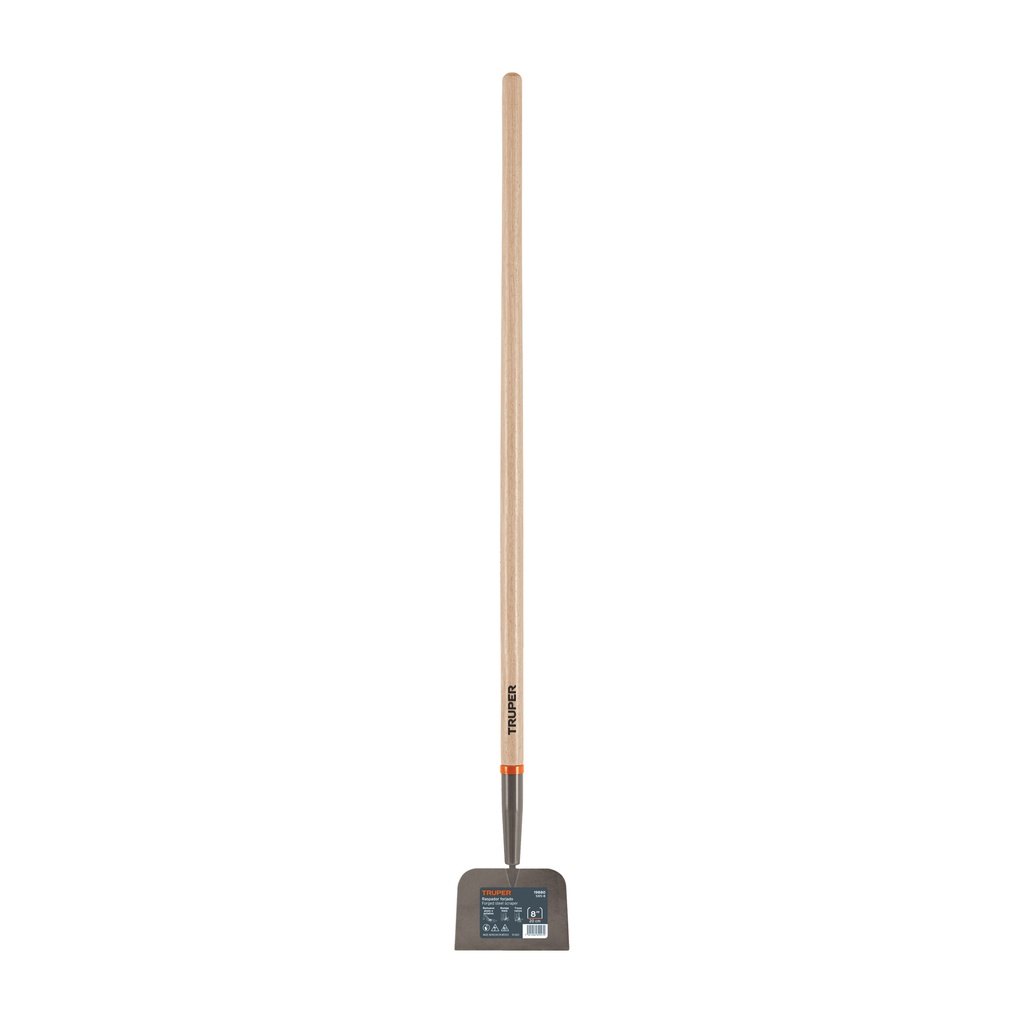 Raspador de 7" con mango de madera de 54" forjado