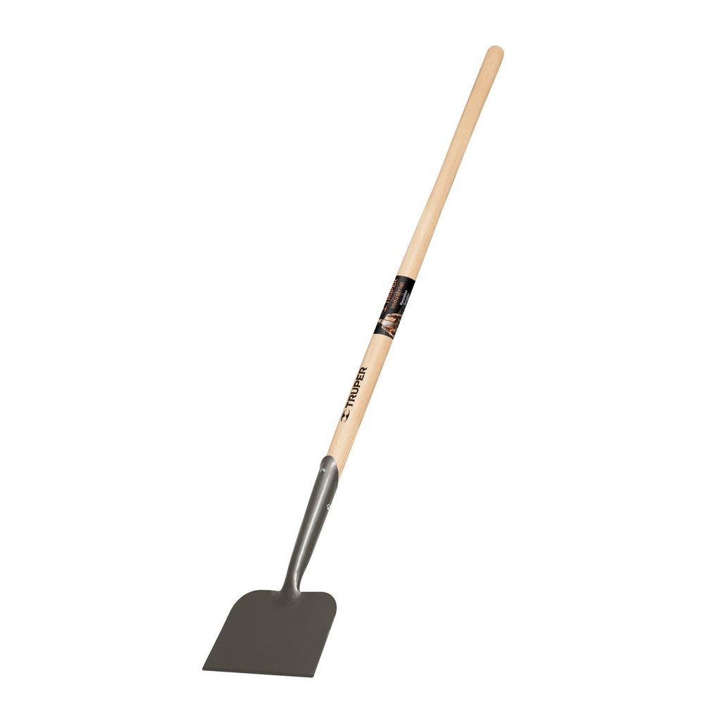 Raspador de 8" con mango de madera de 54" forjado