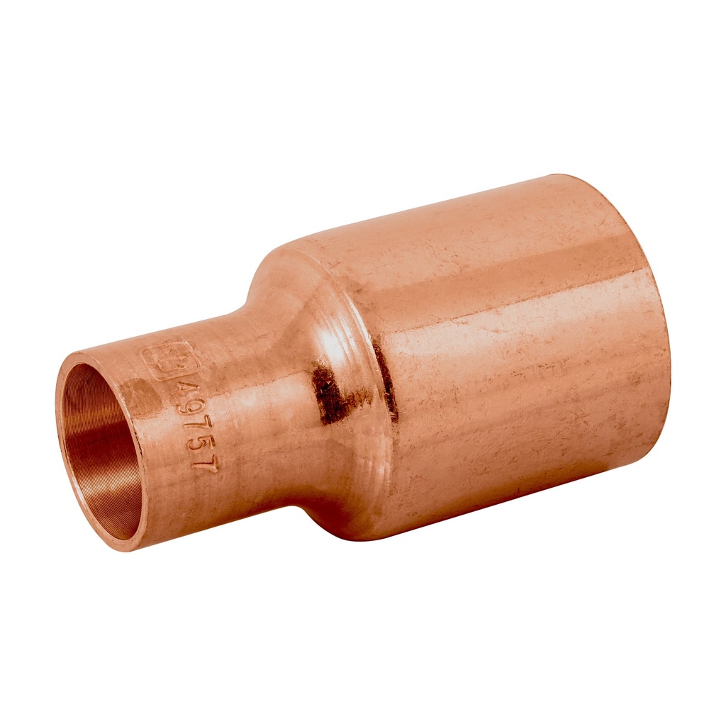 Reduccion de cobre tipo bushing de 1" x 1/2"