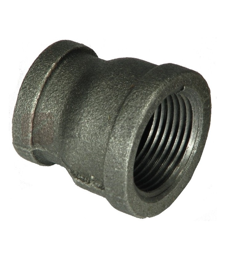 Reduccion negra tipo campana de 1 1/2" x 1"
