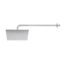 Regadera cuadrada de 10" satín