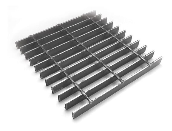 Rejilla tipo irving negra lisa de 1/8" x 1" (bco)