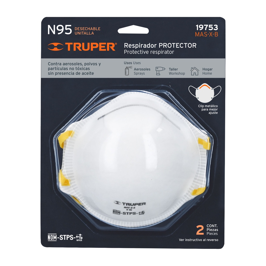 Respiradores n95 para polvos y particulas