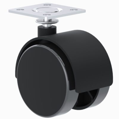 Rodaja tipo yoyo placa giratoria plastica de 2" (HY515)
