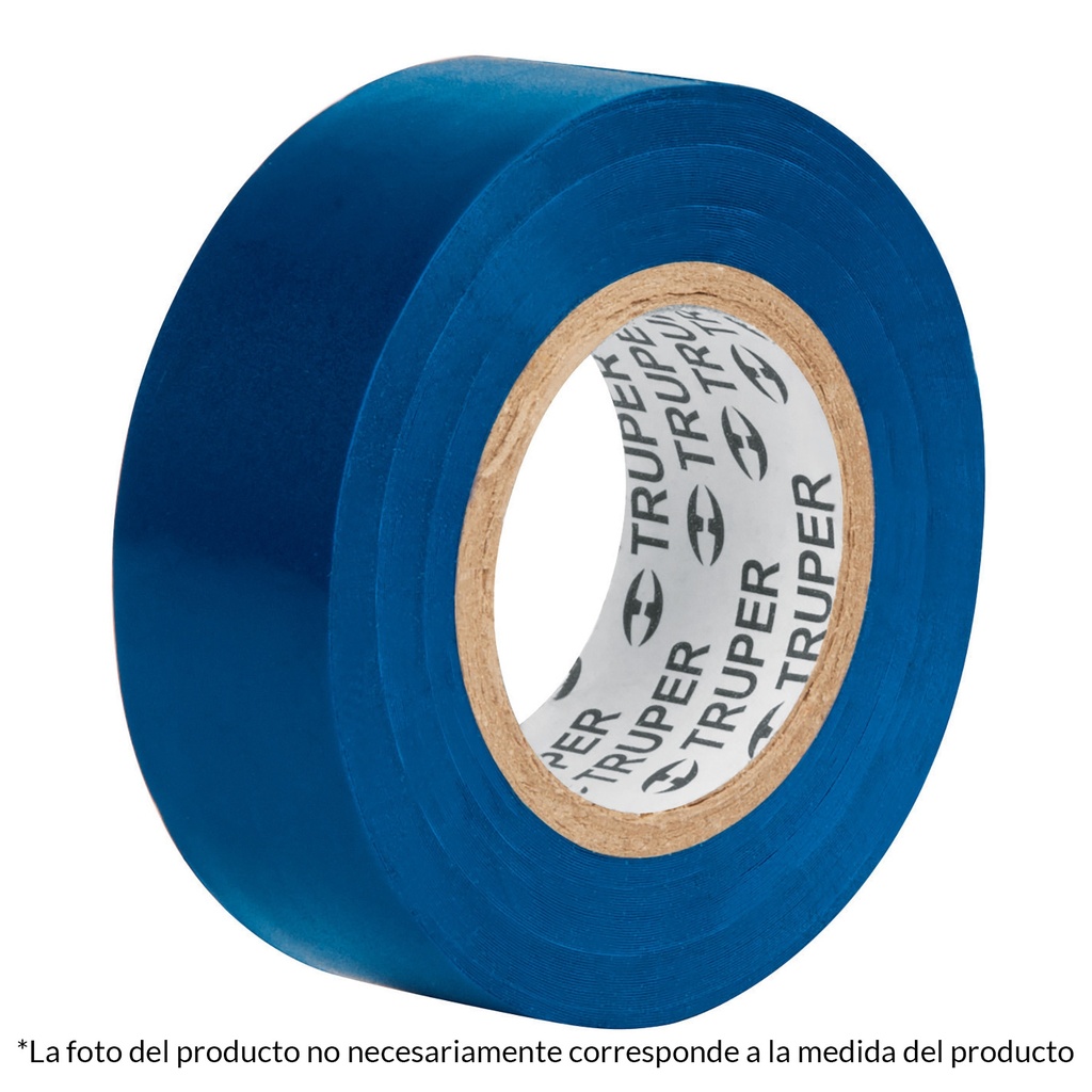 Rollo de cinta de aislar de 3/4" x 18 mts azul