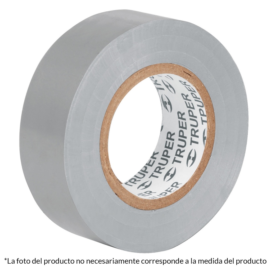 Rollo de cinta de aislar de 3/4" x 18 mts gris